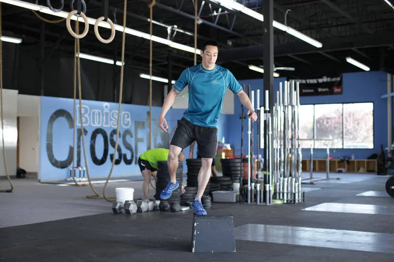 Stride Jump Crossover: end position