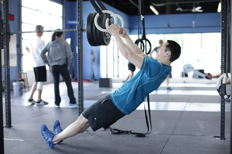 Suspended Row: starting position