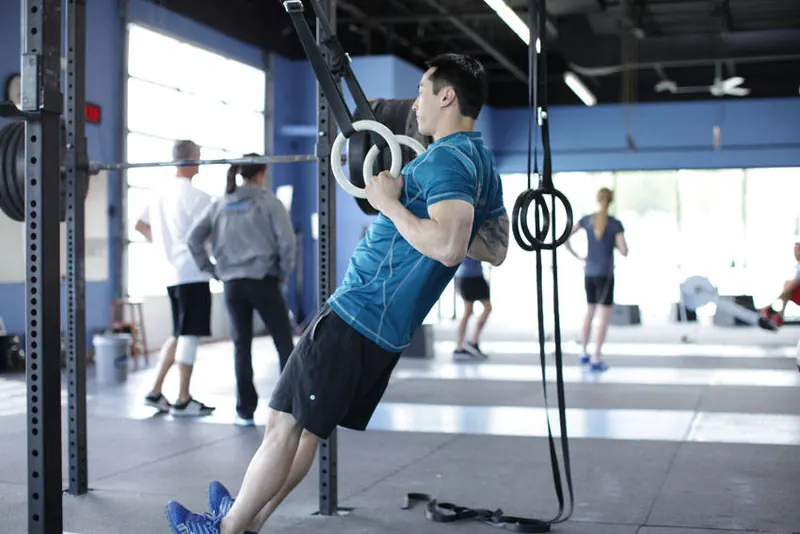Suspended Row: end position