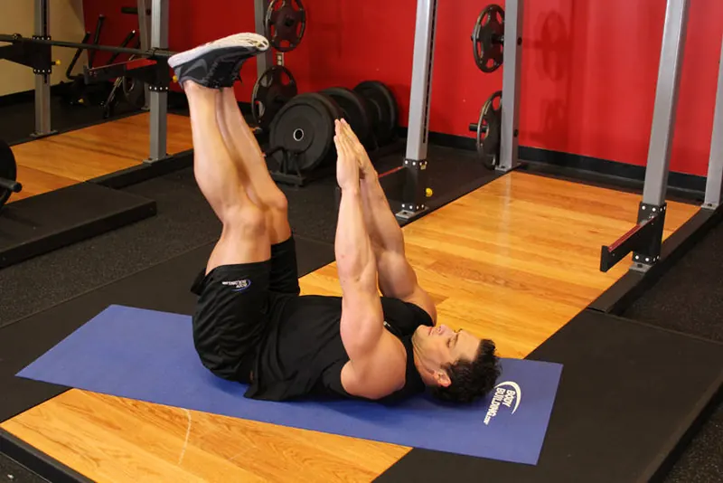 Toe Touchers: starting position