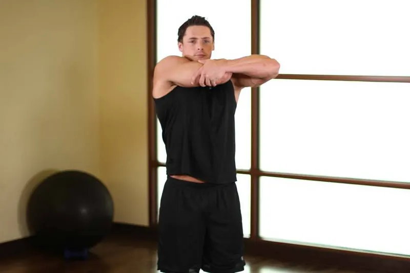 Tricep Side Stretch: end position