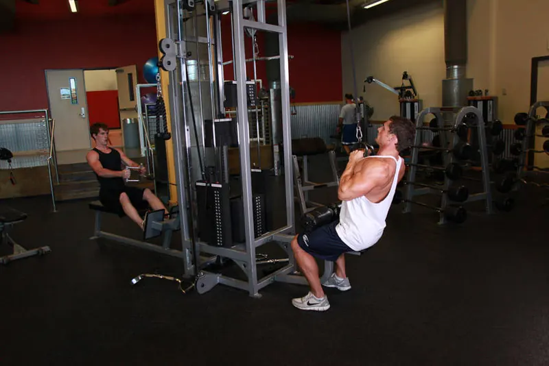 V-Bar Pulldown: starting position