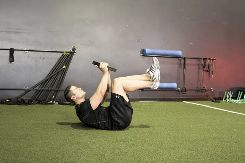Weighted Crunches: end position