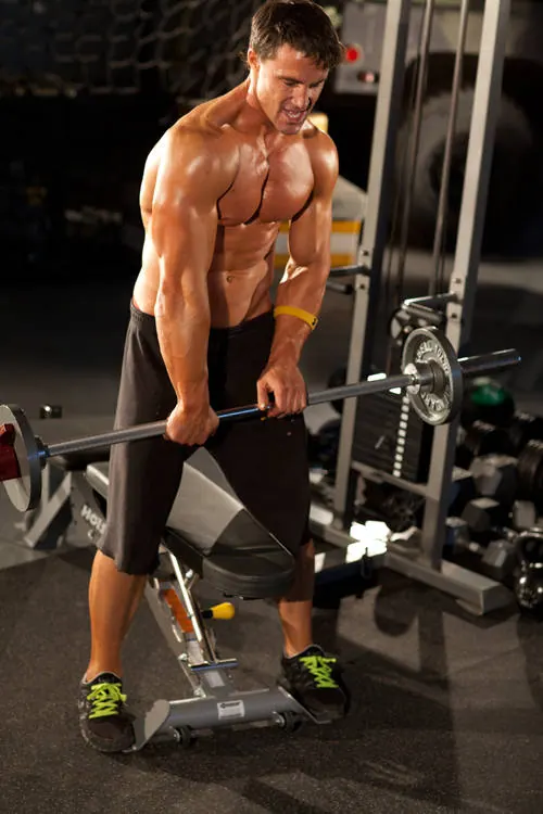 Wrist Rotations with Straight Bar: starting position