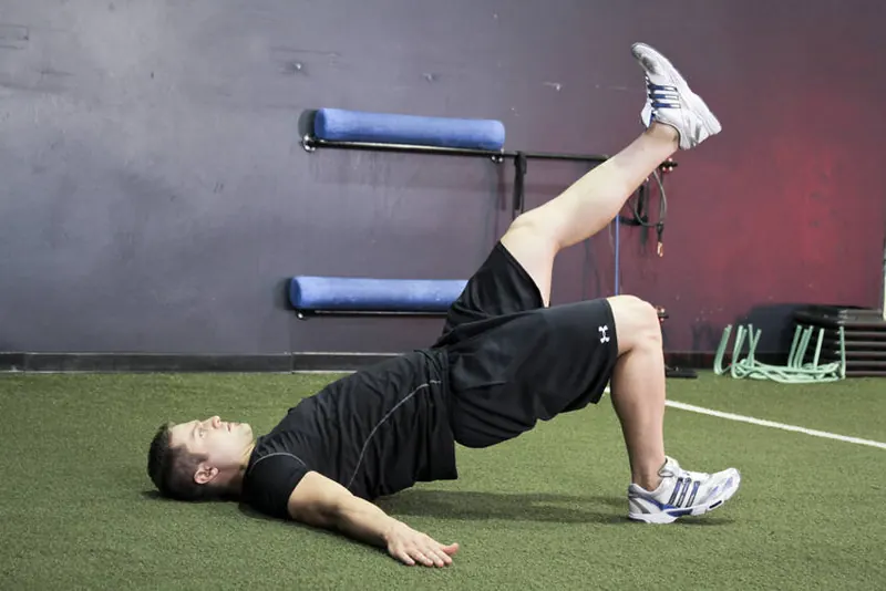 Glute Bridge: end position