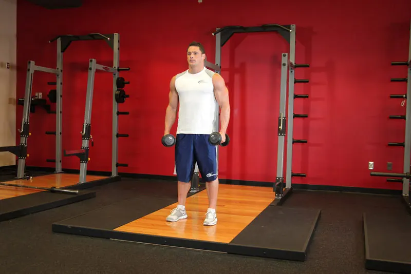 Lateral Raise: starting position