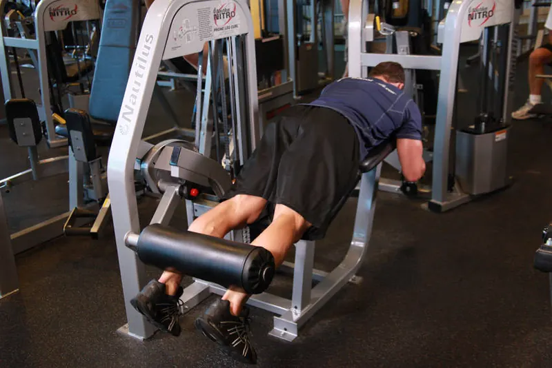 Lying Leg Curl: starting position
