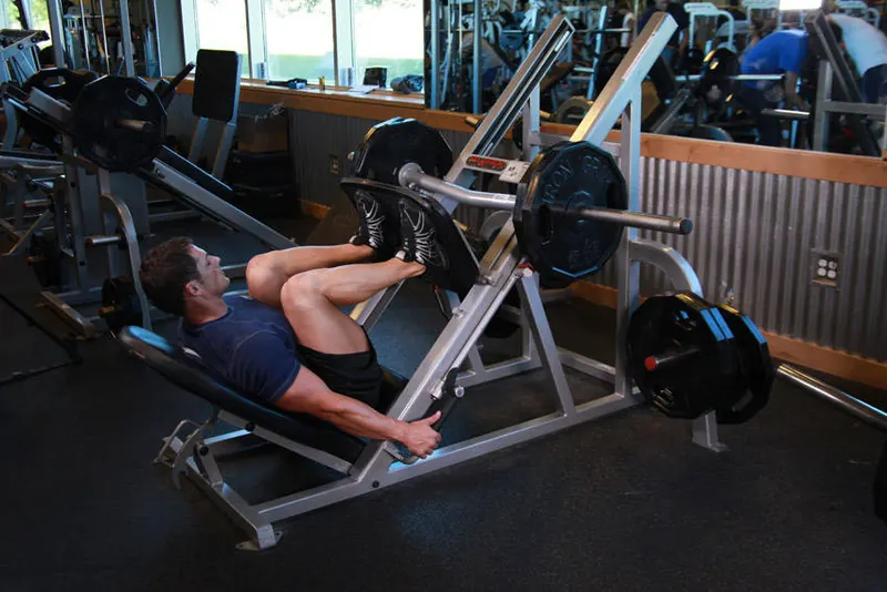 Leg Press: end position