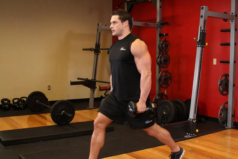 Walking Lunge: starting position