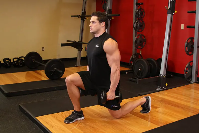 Walking Lunge: end position