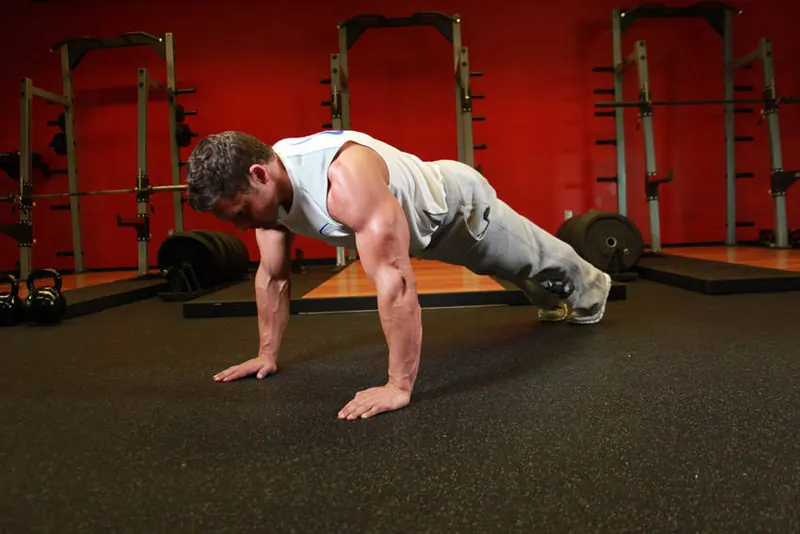 Push Up: starting position