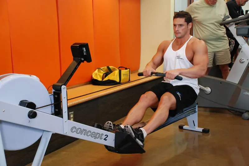 Rowing Machine: end position