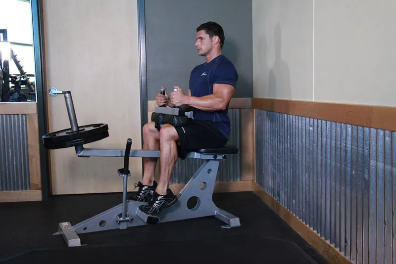 Seated Calf Raise: end position
