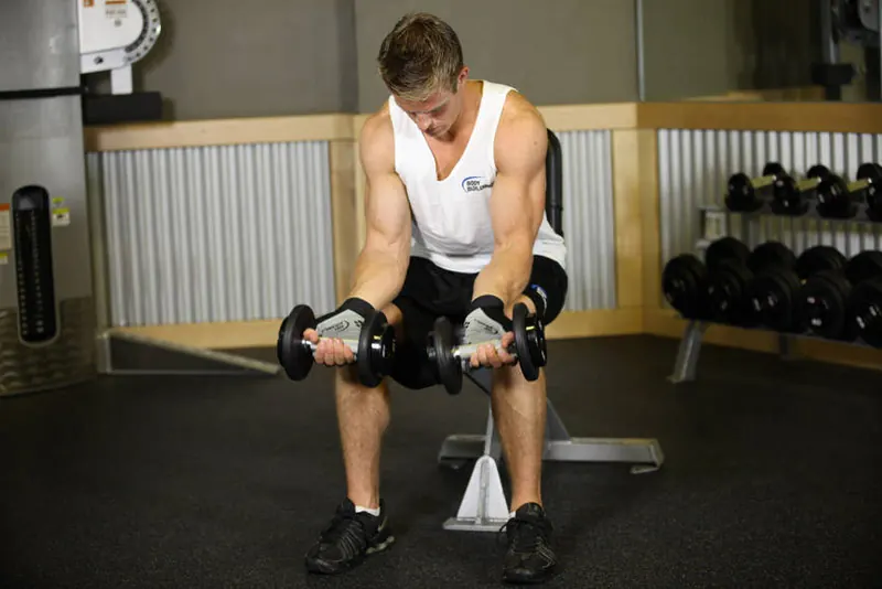 Wrist Curl: starting position