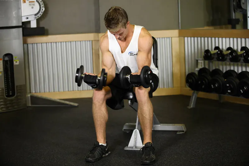 Wrist Curl: end position